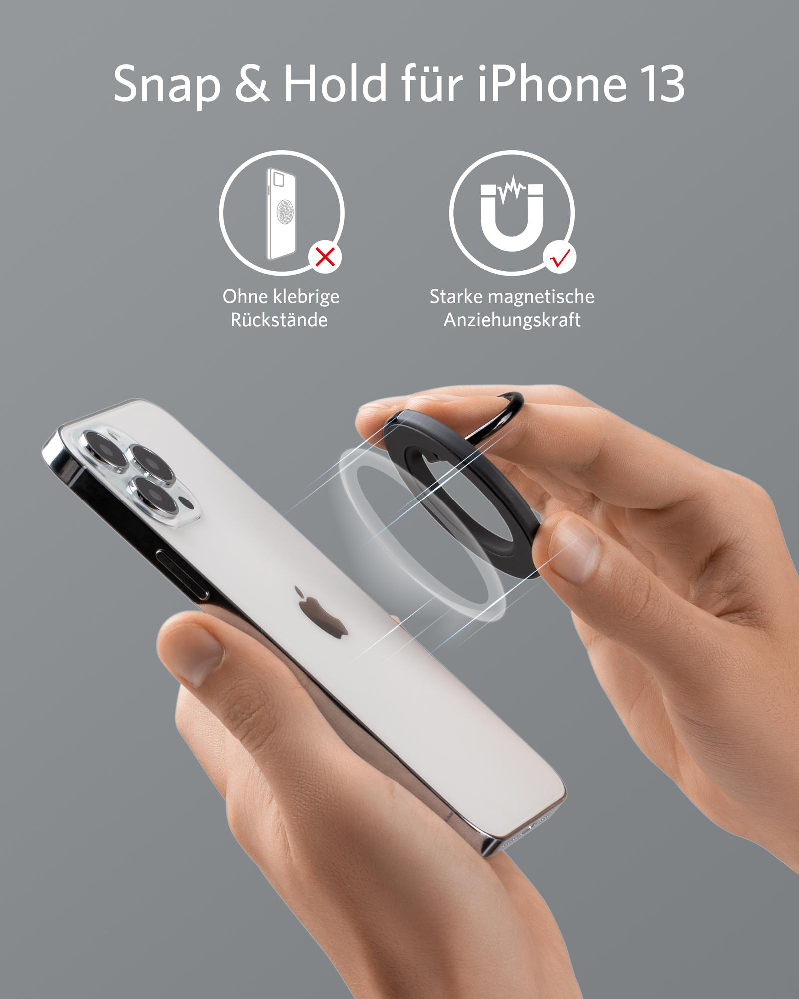 ANKER 610 MagGo Haltering/Ständer, Interstellar Gray