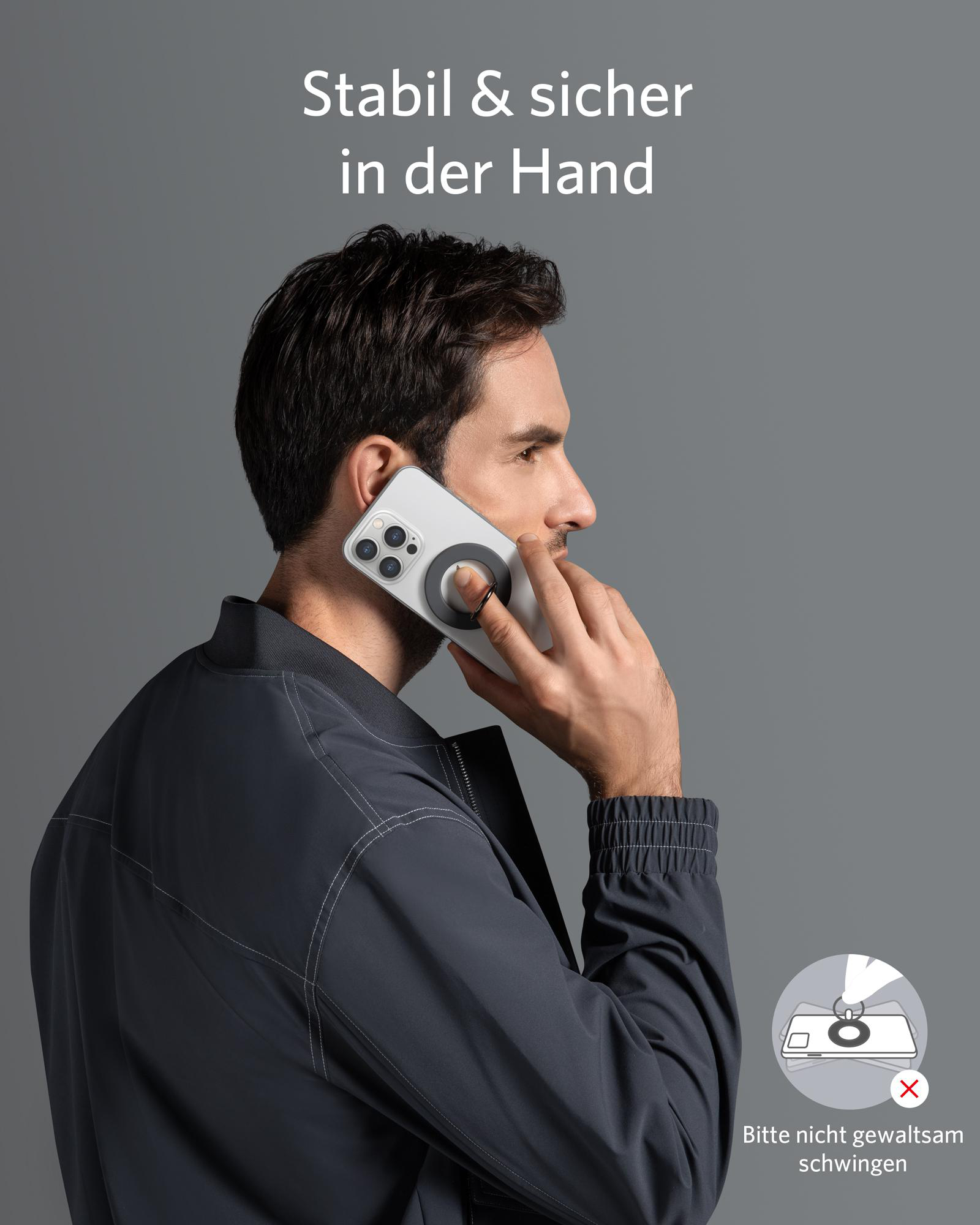 ANKER 610 MagGo Haltering/Ständer, Interstellar Gray