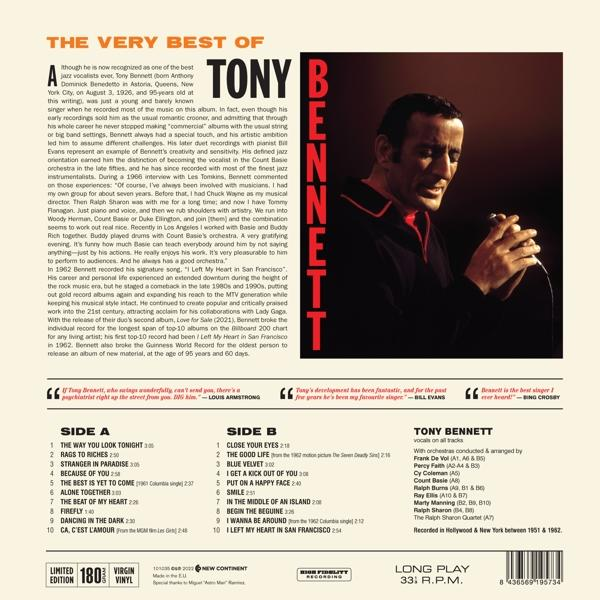 Tony Bennett - The Very Best Of (180g Black Vinyl)  - (Vinyl)