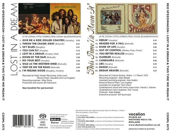 R.E.O.Speedwagon - Lost In A Dream/This Time We Mean It  - (SACD Hybrid)