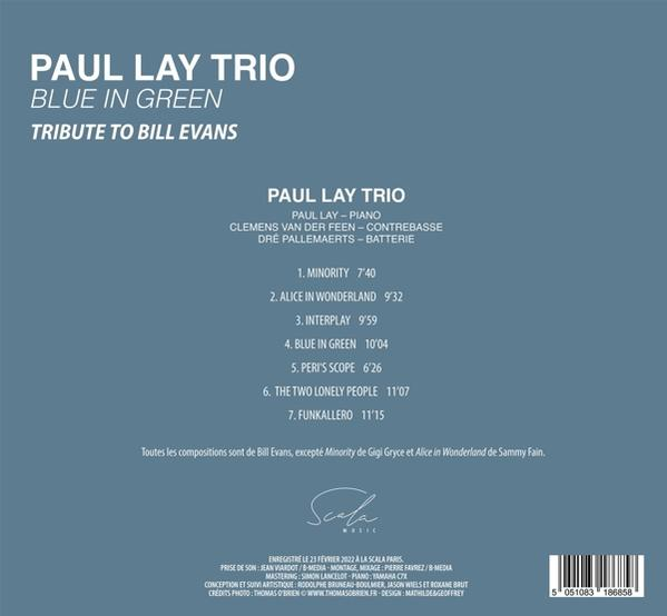 Paul Trio Lay - Blue In Green-Tribute To Bill Evans  - (CD)
