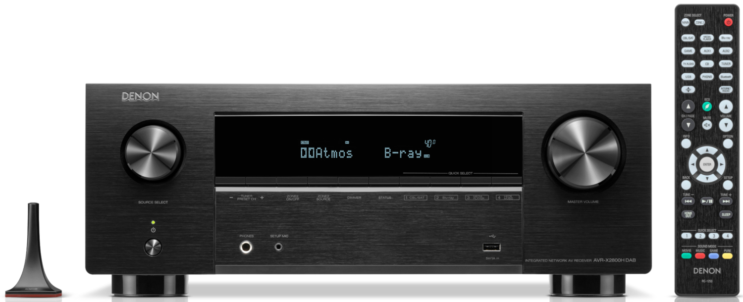 DENON Amplificateur home cinéma 7.2 canaux 8K (AVRX2800HDABBKE2)
