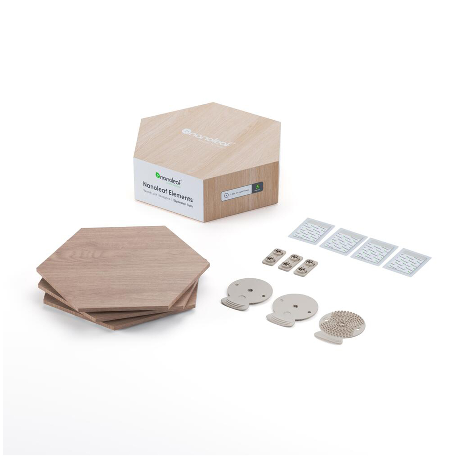 Pannelli Luminosi Nanoleaf Elements Wood 3 Agg.