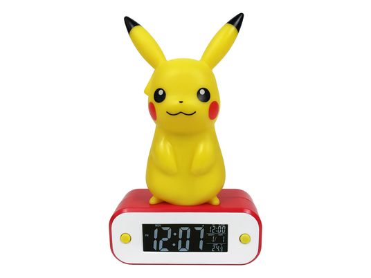 TEKNOFUN Pokémon - Pikachu - Digitaler Wecker (Gelb/Rot/Weiss)