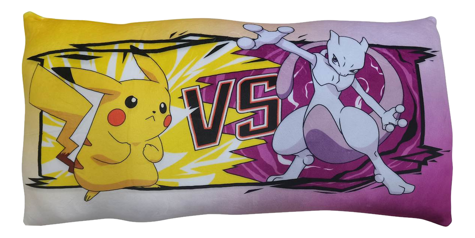 LYO Pokémon - Pikachu vs Mewtu - Kissen (Mehrfarbig)