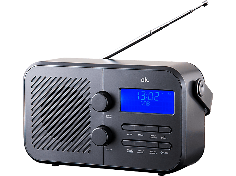 OK. Ord 220 Dab+ Digitale Radio Zwart