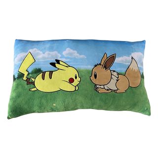 LYO Pokémon - Pikachu & Évoli : baiser - Coussin (Multicolore)