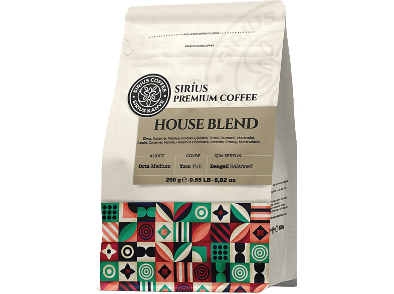 SIRIUS House Blend 250G  Filtre Kahve