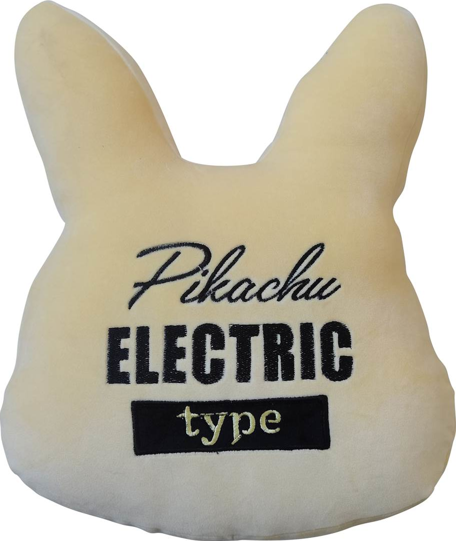 LYO Pokémon - Pikachu Electric Type - Cuscino (Crema/Nero/Arancione)