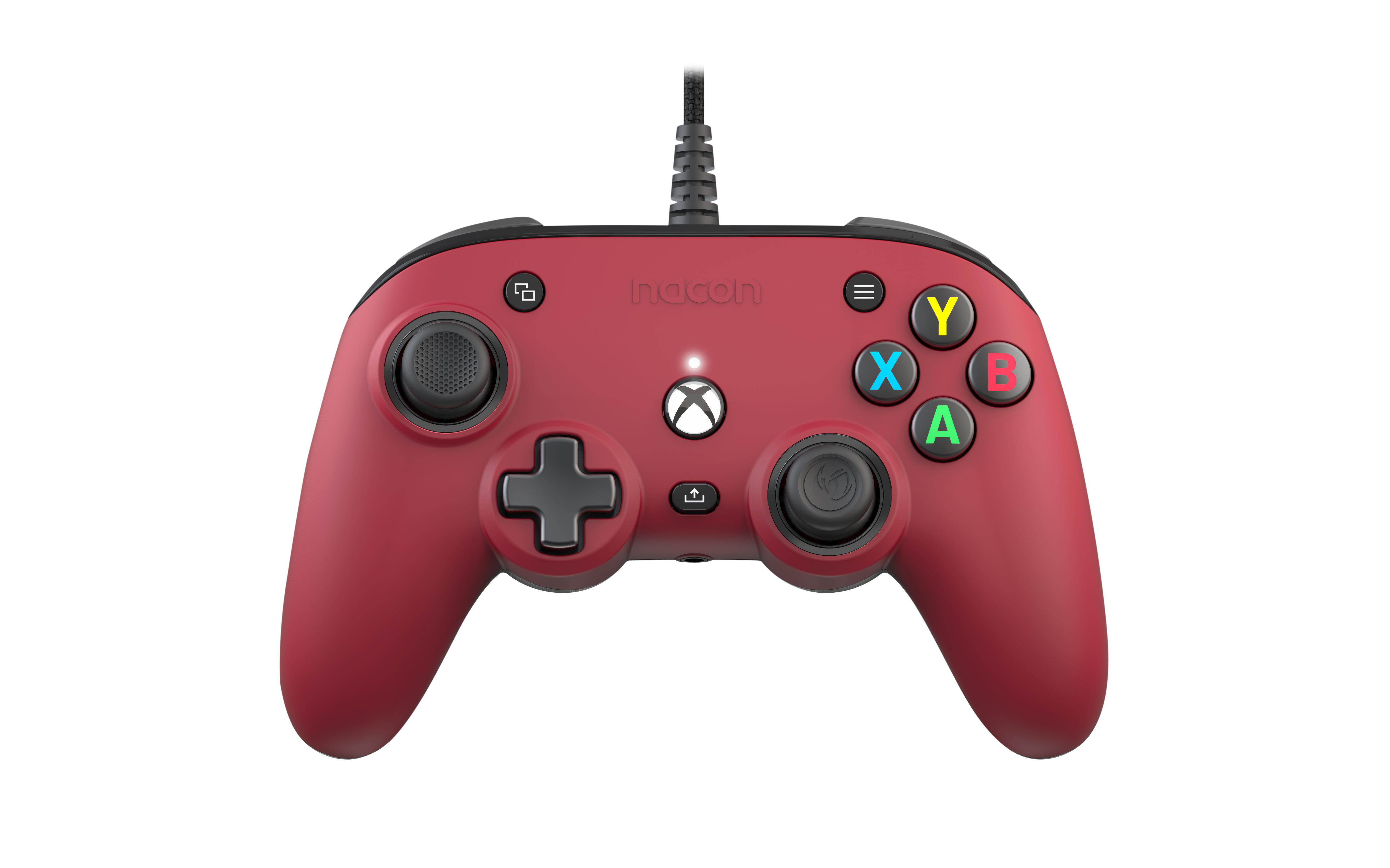 One, XBOX Xbox PC Rot/Weiß PRO Series für Controller X, Series Xbox CON. NACON Controller FOR NACON Xbox COMPACT S, XBOX DESIGND ROT