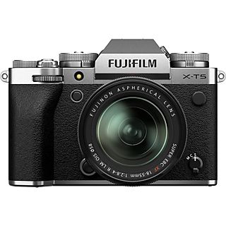 FUJIFILM X-T5 Systemkamera mit Objektiv XF 18-55 f2.8-4 R LM OIS Silber