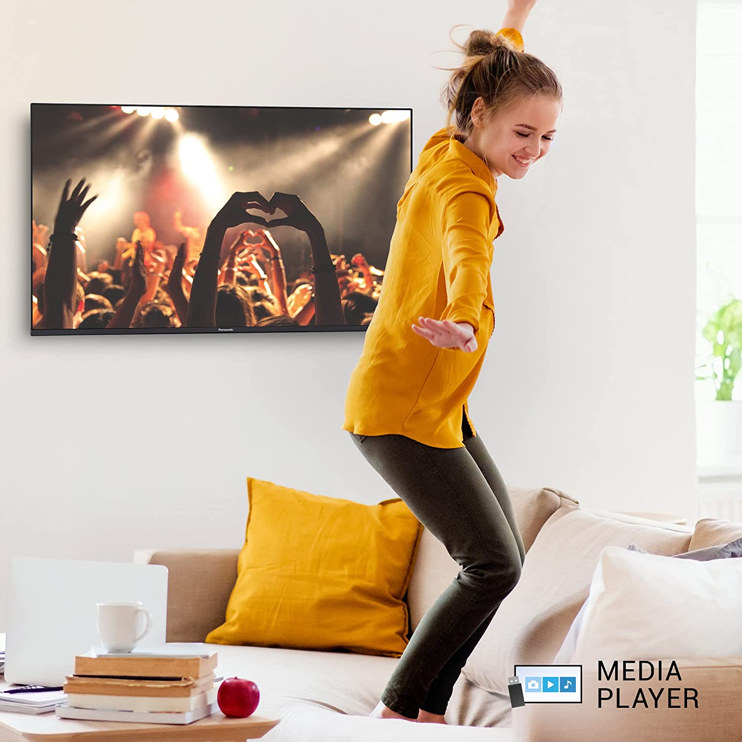 TV LED 55" - Panasonic TX-55LX650E, UHD 4K, 4K, Smart TV, DVB-T2 (H.265), Negro
