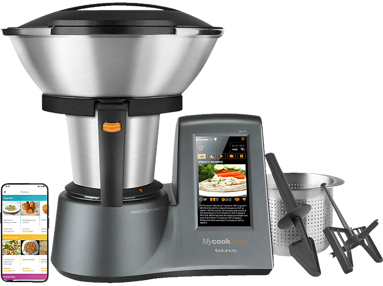 TAURUS 923128000 My Cook Touch Europa Küchenmaschine Anthrazit/Silber ...