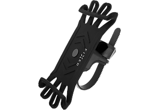 FIXED FIXBI-BK Bikee szilikon mobiltelefontartó kerékpárra, 4-6,5", 360 °-ban forgatható, fekete