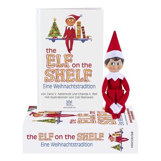 ELF ON THE SHELF The Elf on the Shelf : une tradition de Noël - garçon - Livre d'images avec figurine d'elfe (Multicolore)