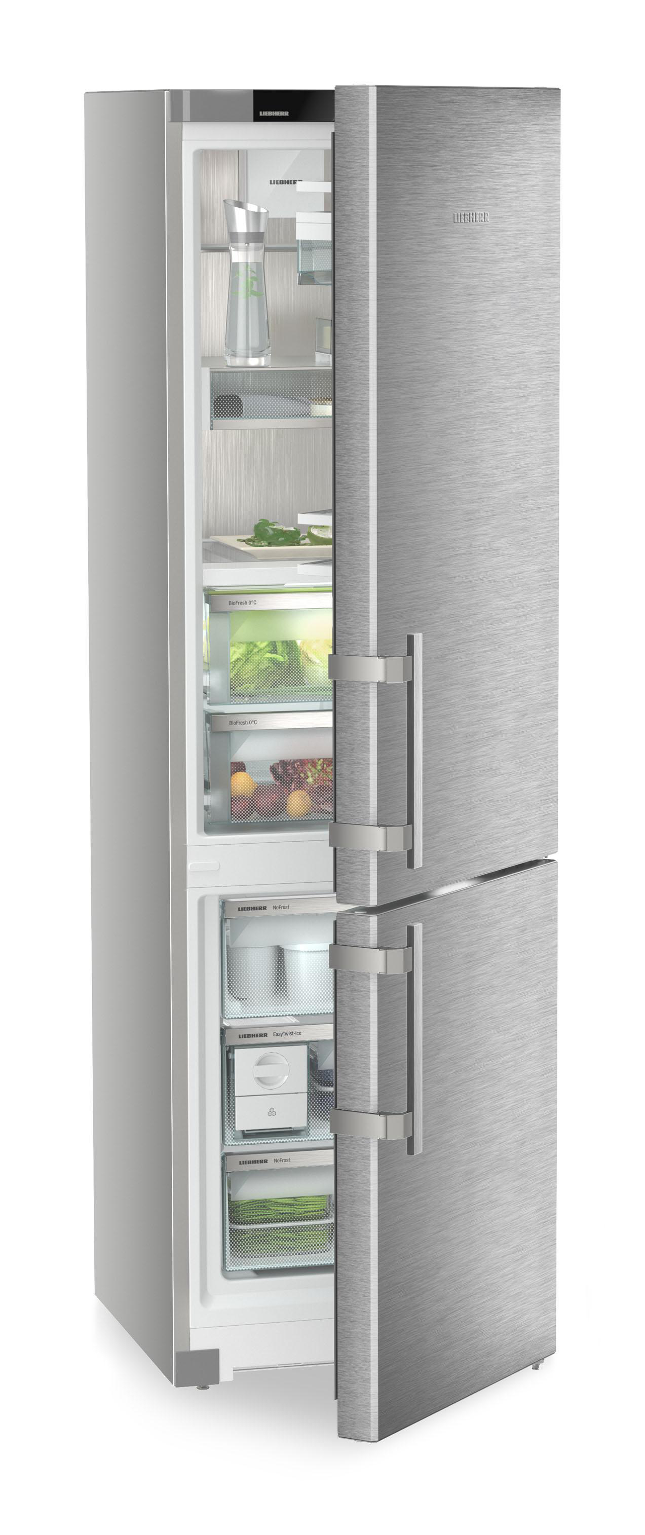 LIEBHERR CBNsda 5753-20 Prime Kühlgefrierkombination (A, 362 l, 2015 mm hoch, SmartSteel/Silver)