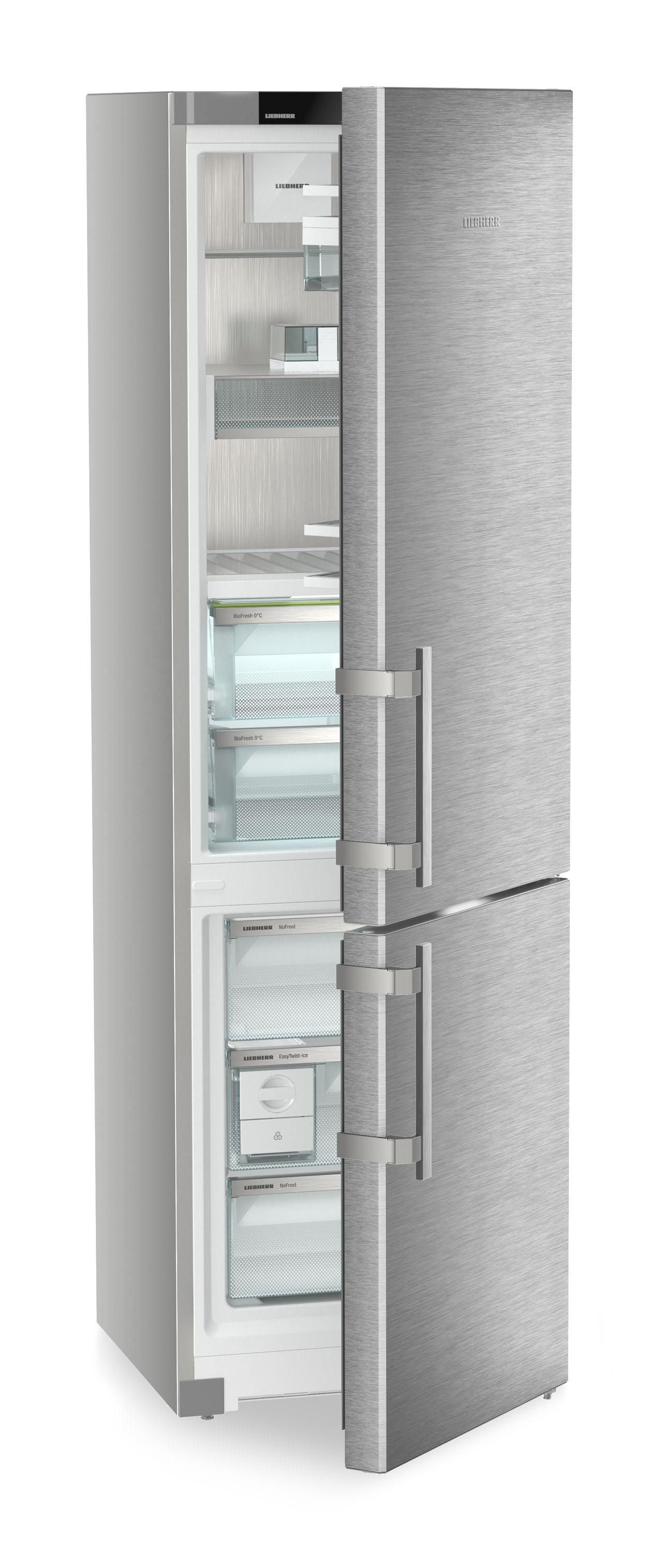 LIEBHERR CBNsda 5753-20 Prime Kühlgefrierkombination (A, 362 l, 2015 mm hoch, SmartSteel/Silver)