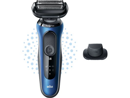 BRAUN 61-B1200s Wet & Dry - Rasierer (Blau)