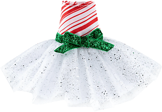 ELF ON THE SHELF The Elf on the Shelf - Elf Outfit: Candy Cane Classic Dress - Vêtements-elfes (Blanc/rouge/vert)