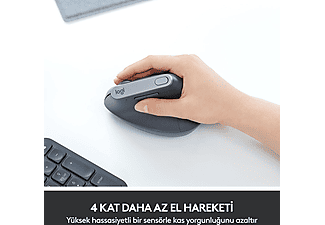 LOGITECH MX Vertical Gelişmiş Ergonomik Dikey Mouse - Siyah_4