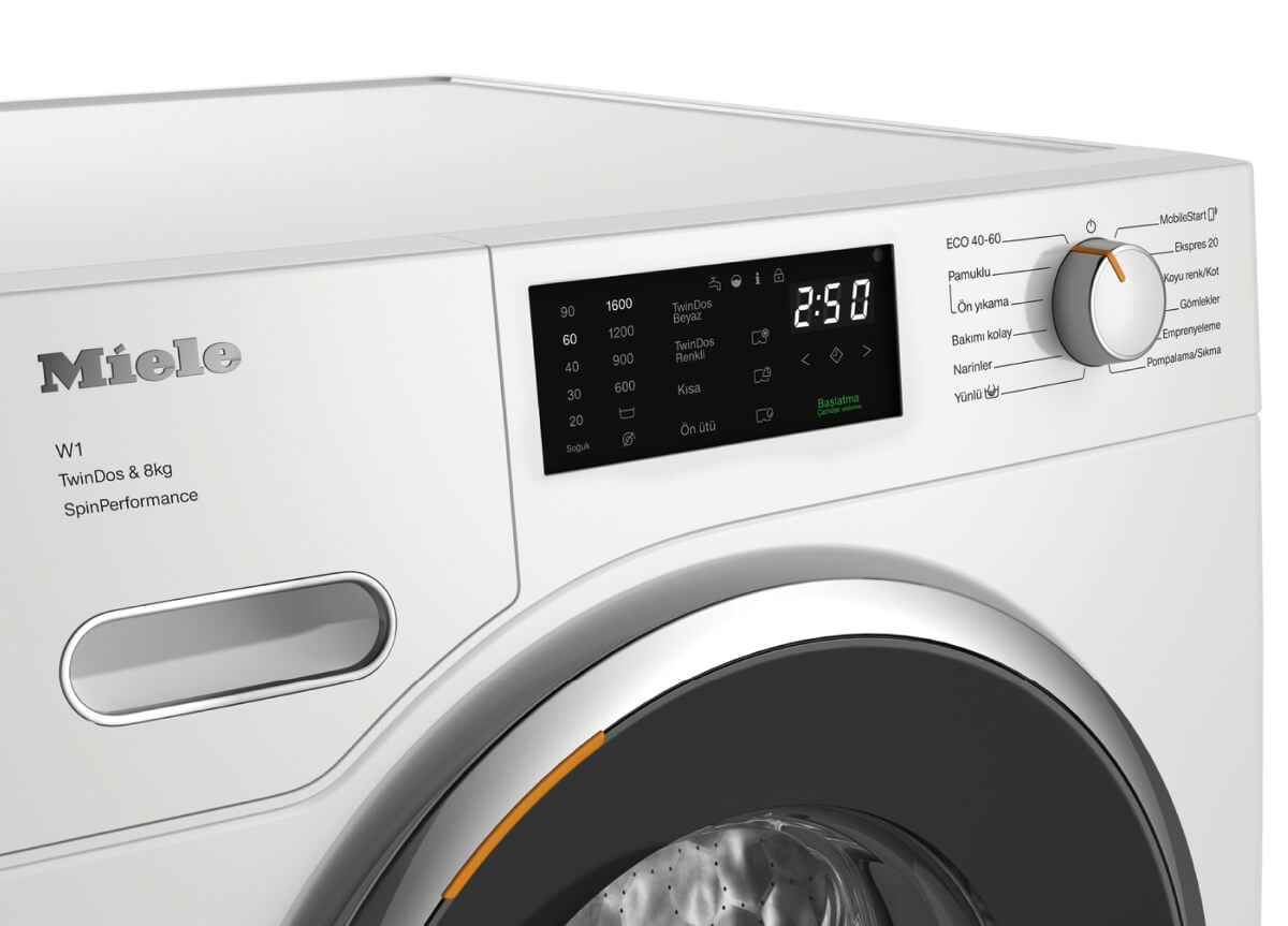 MIELE WWF664 TwinDos A Enerji Sınıfı 8kg 1600 Devir Çamaşır Makinesi Beyaz