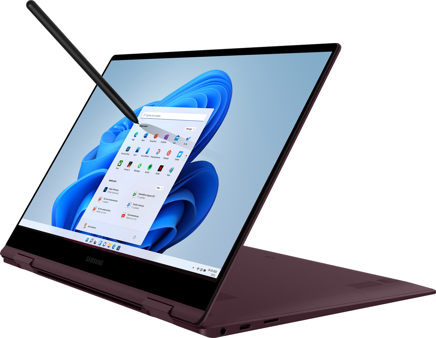 SAMSUNG Convertible Galaxy Book2 Pro 360 15" Intel Core i7-1260P Burgundy (NP950QED-KH1BE)