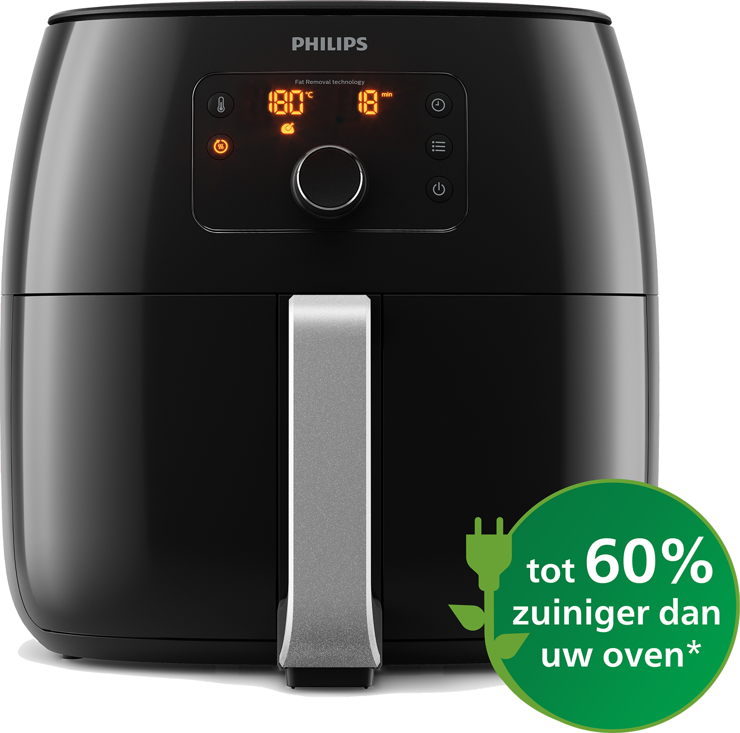 PHILIPS  HD9654/90 Premium XXL - Heteluchtfriteuse - Zwart - 1,4 kg - 2225 W