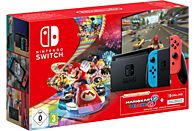 Nintendo Switch Rood en Blauw + Mario kart (digitaal) + 3 maanden Nintendo Switch Online