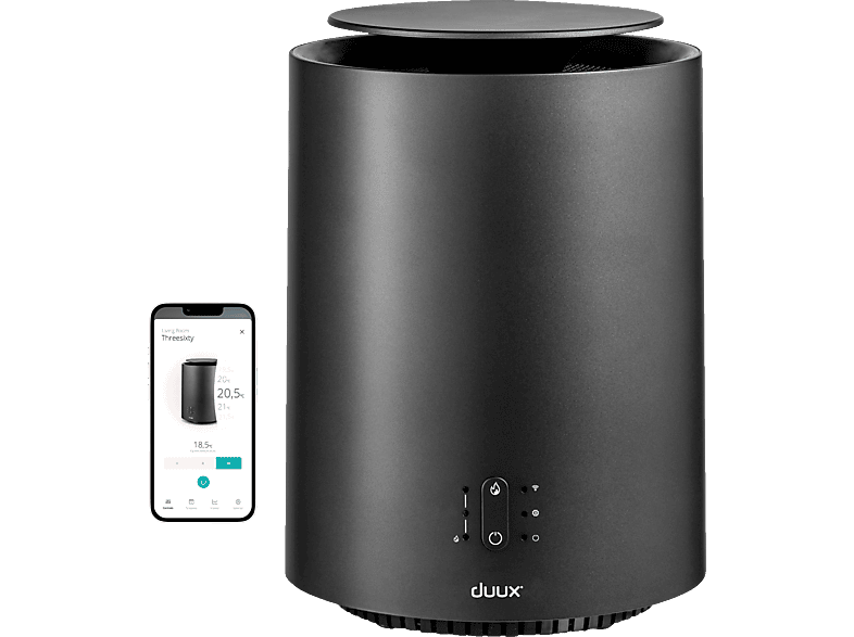 DUUX Threesixty 2 Smart Heizlüfter m³) (1800 Raumgröße: Watt, 75