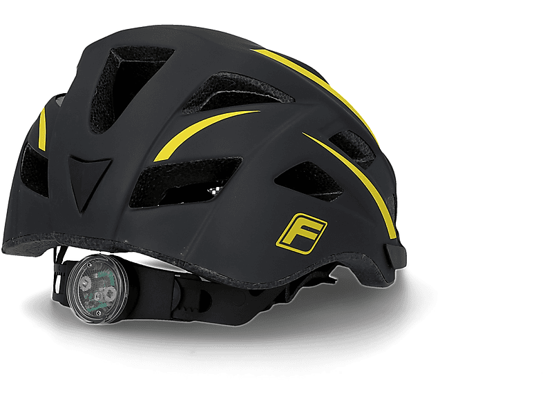 FISCHER 50451 Urban Montis S/M (Fahrradhelm, 52-59 cm, Schwarz/Gelb)