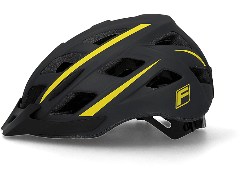 FISCHER 50451 Urban Montis S/M (Fahrradhelm, 52-59 cm, Schwarz/Gelb)