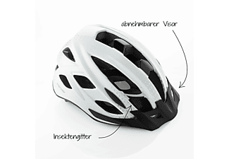 FISCHER 86720 URBAN LANO (Fahrradhelm, 52 - 59 cm, Weiß)