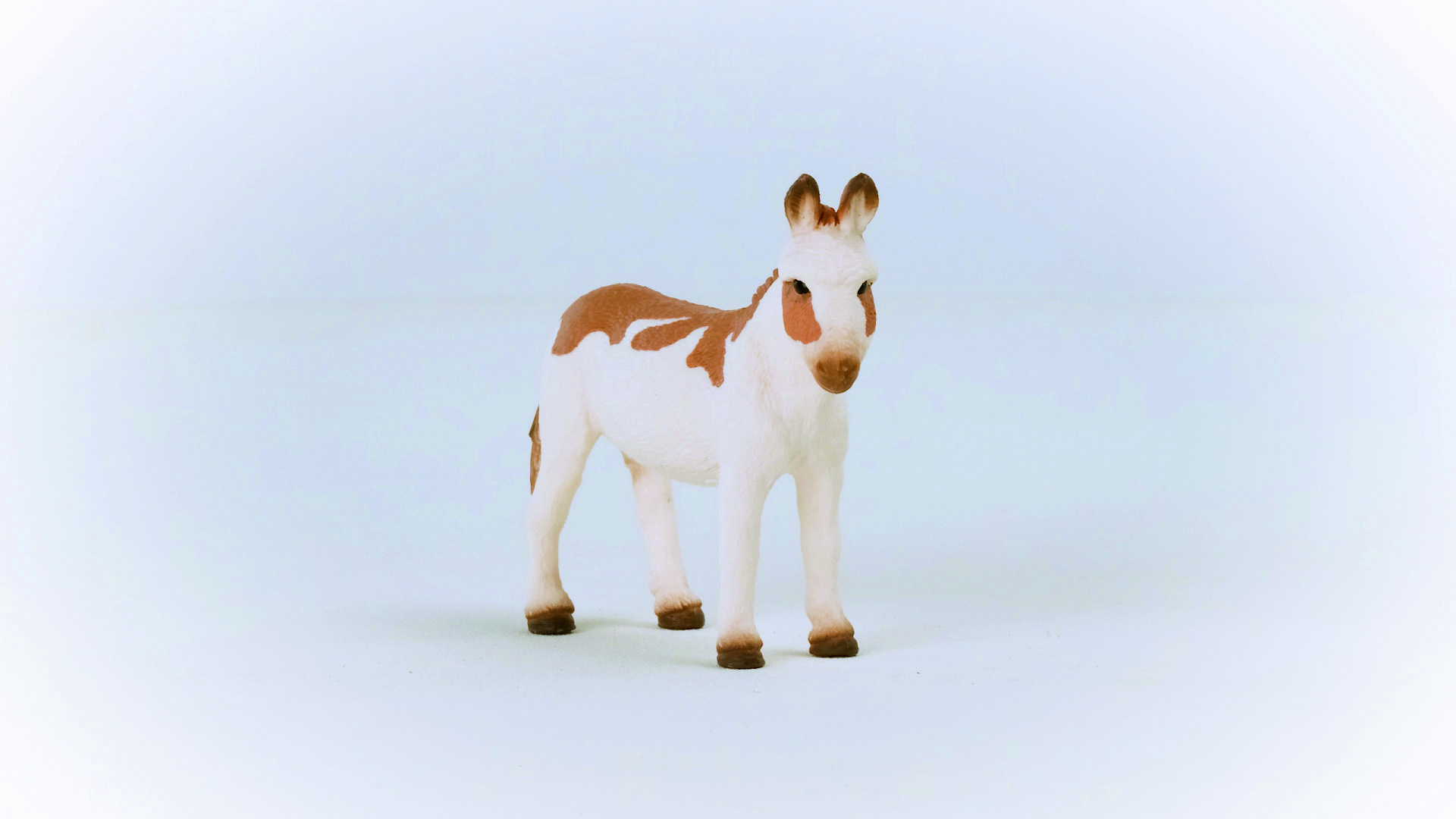 SCHLEICH 13961 Spielfigur Weiß/Braun gefleckt Esel, Amerikanischer