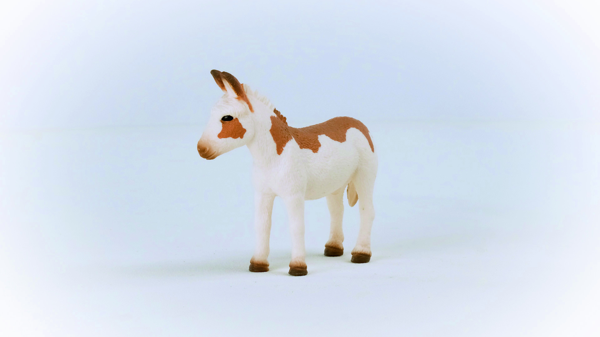 Weiß/Braun SCHLEICH Amerikanischer Esel, Spielfigur 13961 gefleckt