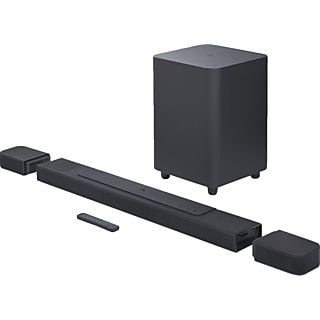 Barra de sonido - JBL Bar 1000, Bluetooth, Subwoofer inalámbrico, 880 W, Canales 7.1.4, Negro