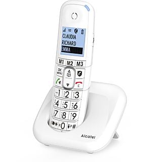 Teléfono - Alcatel XL785 Single, Inalámbrico, Contestador, Bloqueo de llamadas, Agenda 100 contactos, Manos libres, Audio-Boost, Blanco