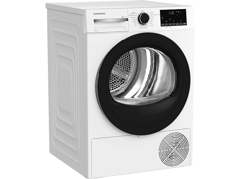 GRUNDIG GPDH 8634 A++ Enerji Sınıfı 8kg Isı Pompalı Kurutma Makinesi Beyaz_1