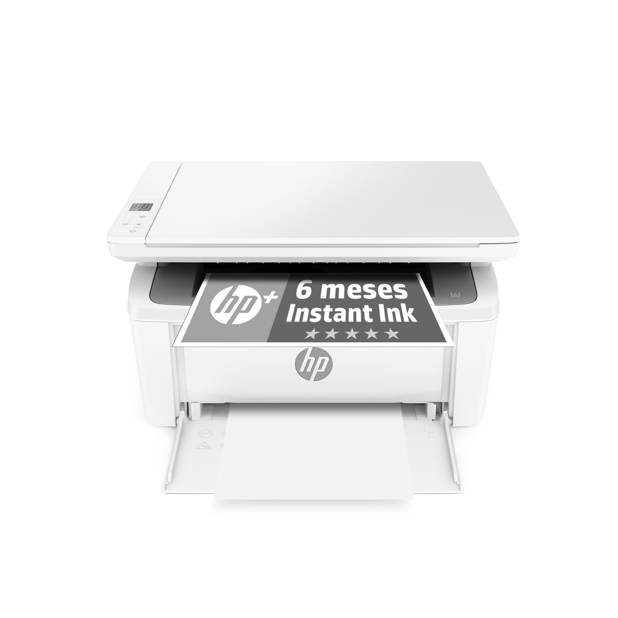 Impresora multifunción - HP Laserjet M140we, B&W, WiFi, USB, Fax, 6 meses Instant Ink con HP+, hasta 21 ppm, 7MD72E