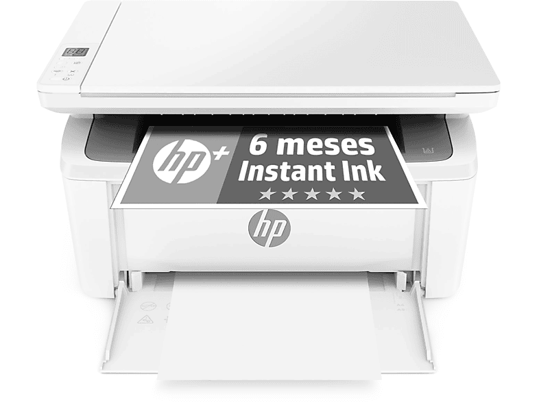 HP Laserjet M140we, B&W, WiFi, USB, Fax, 6 meses Instant Ink con HP+, hasta 21ppm, 7MD72E