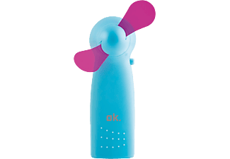 OK. OHF 122 Mini-handventilator Geel/Blauw/Roze