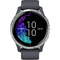 GARMIN Smartwatch Venu, silber/granitblau (010-02173-02)