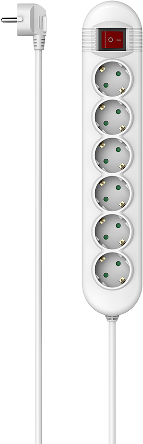 HAMA 223023 Stekkerdoos 6-voudig 1.4m Wit