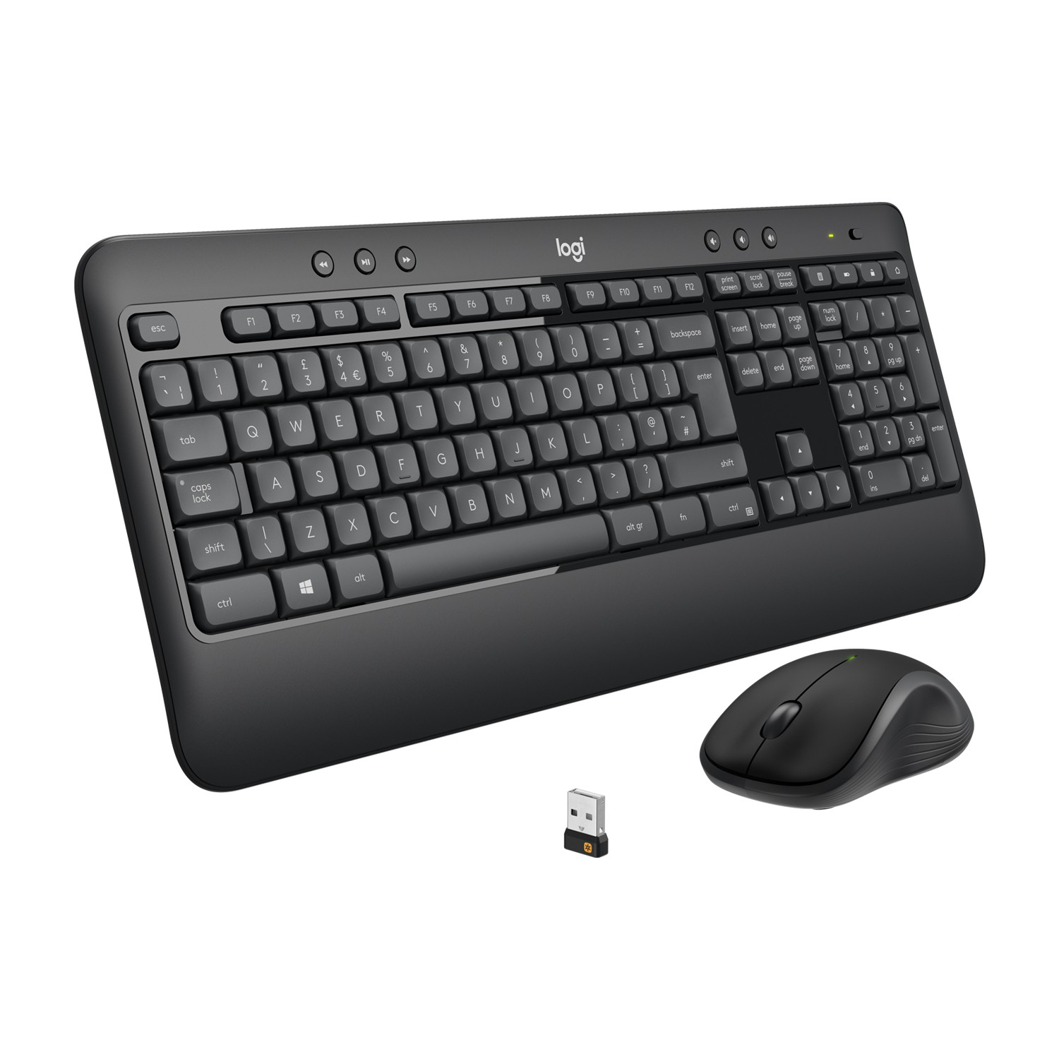 MK540 ADVANCED Kablosuz Türkçe Q Klavye Mouse Seti - Siyah