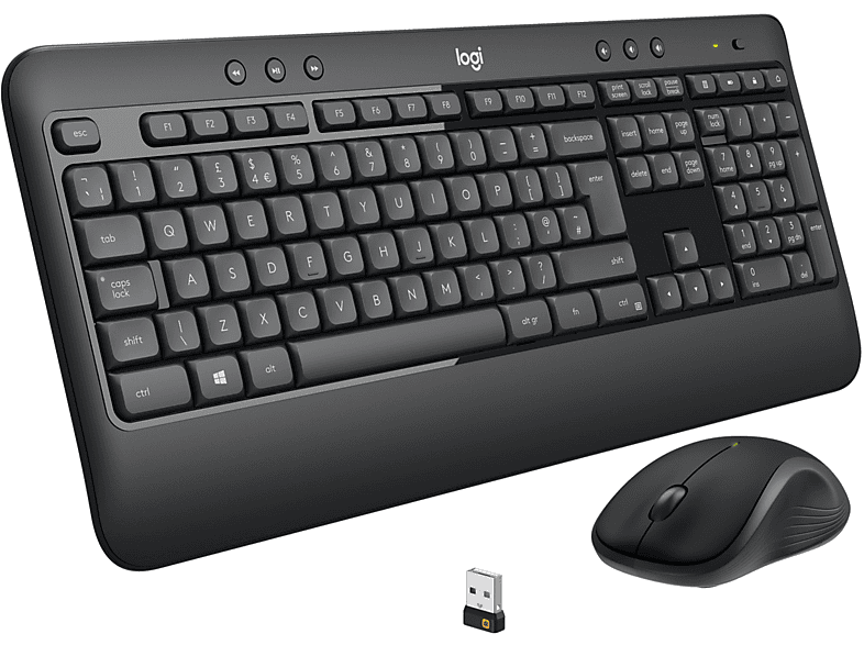 LOGITECH MK540 ADVANCED Kablosuz Türkçe Q Klavye Mouse Seti - Siyah