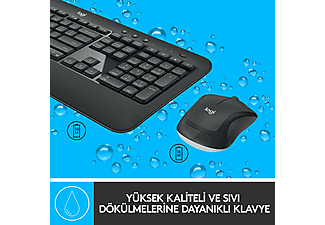 LOGITECH MK540 ADVANCED Kablosuz Türkçe Q Klavye Mouse Seti - Siyah_3