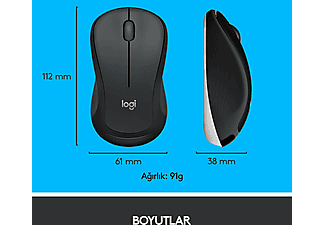 LOGITECH MK540 ADVANCED Kablosuz Türkçe Q Klavye Mouse Seti - Siyah_8