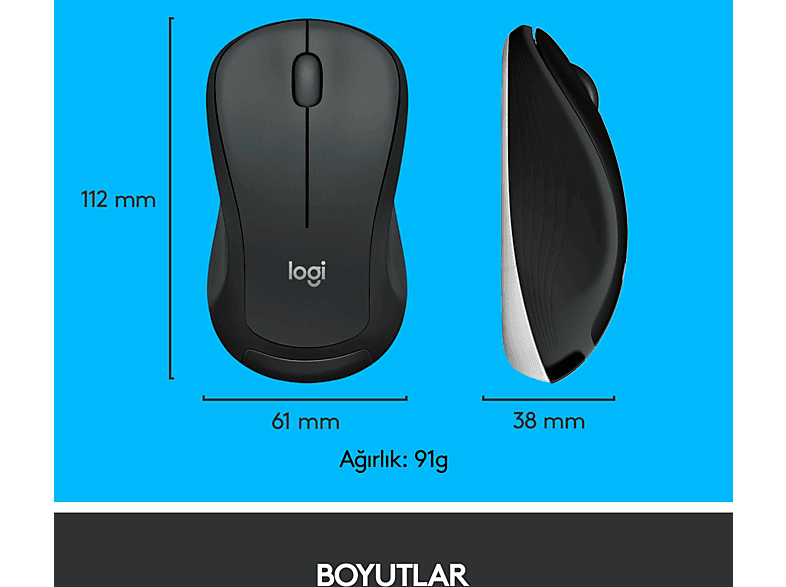 LOGITECH MK540 ADVANCED Kablosuz Türkçe Q Klavye Mouse Seti - Siyah_8