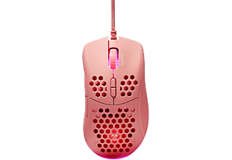 DELTACO GAMING Pink Line PM75 Gamingmus med 7 knappar och RGB-belysning