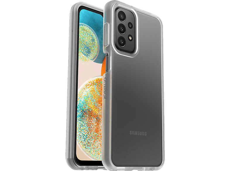OTTERBOX React, Backcover, Samsung, Galaxy A23 5G, Transparent Synthetischer Kautschuk, Polycarbonat