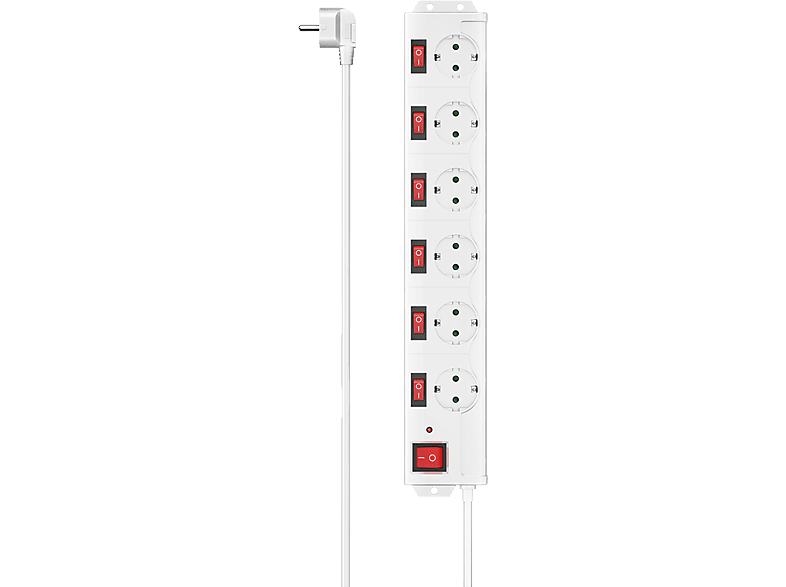 Hama 223159 Stekkerdoos 6-voudig 90w Wit